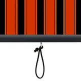 Outdoor Roller Blind 120x250 cm Orange and Brown 145966