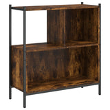 Bookcase Smoked Oak 72x28x77.5 cm Engineered Wood 838880