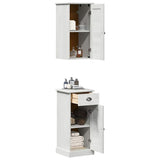 Bathroom Cabinet with Drawer VIGO 2 pcs White and Antique White 3328538