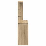 Desk with Shelf Sonoma Oak 78.5 x 37 x 154.5 cm Engineered Wood 869340
