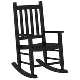 Rocking Chair for Children Black Solid Wood Poplar 4008875