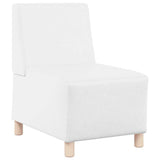 Modular Sofa Unit Armless White 55 x 74 x 82 cm Faux Leather 4108495