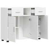 Wooden Cabinet White 88.5 x 30.5 x 73 cm Engineered Wood 880281