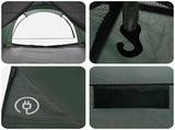 Tunnel Tent Army Green 370 x 275 x 210 cm Polyester and Steel 42028680