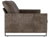 3 Seater Sofa Dark Grey 190 x 81 x 82 cm Faux Suede Fabric 42041001