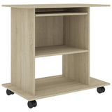 Computer Desk Sonoma Oak 80x50x75 cm Engineered Wood 802897