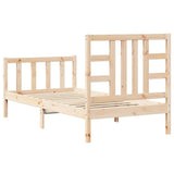 Bed Frame without Mattress 90x190 cm Single Solid Wood Pine 3191936