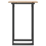 ZNTS Dining Table O-Frame 50x50x75 cm Solid Wood Pine and Steel 3282669