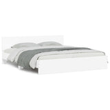Bed Frame without Mattress White 160x200 cm 3207469