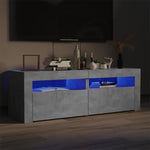 ZNTS TV Cabinet with LED Lights Concrete Grey 120x35x40 cm 804359