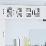 Wall Glass Cabinet LUCCA White 60 x 31 x 40 cm Engineered Wood 884965