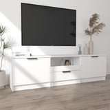 TV Cabinet White 140x35x40 cm Engineered Wood 811448