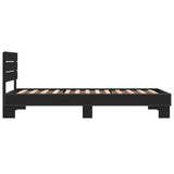 Bed Frame without Mattress Black 90x200 cm 845742