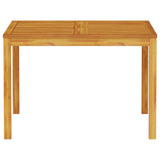 Garden Dining Set Folding 5 pcs Brown Solid Acacia Wood 3375633