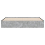Bed Frame with Drawers without Mattress Concrete Grey 160x200 cm 3207262