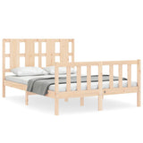 Bed Frame without Mattress Small Double Solid Wood Pine 3192201