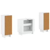 2 Piece Bathroom Cabinet Set EDE High Gloss White 3417985