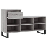 Shoe Cabinet Grey Sonoma 102x36x60 cm Engineered Wood 831378