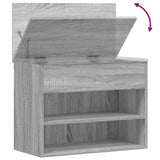Shoe Bench Grey Sonoma 60x30x45 cm Engineered Wood 816051