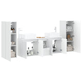 Bathroom Furniture Set 5 pcs High Gloss White 3405997