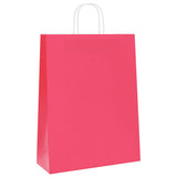 Paper Bags 250 pcs with Handles Pink 32x12x42 cm 4101676