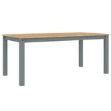 Dining Table PANAMA Grey 180x90x75 cm Solid Wood Pine 4005709