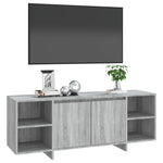 TV Cabinet Grey Sonoma 130x35x50 cm Engineered Wood 813054