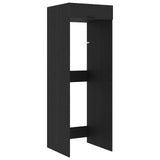 Wash Machine Cabinet with Storage Black Oak 67.5 x 68 x 200 cm 3422785