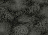 Anti-Slip Faux Rabbit Fur Blanket Olite 4 pcs Dark Grey 42021807