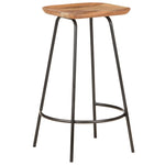 ZNTS Bar Stools 4 pcs Solid Acacia Wood 320652