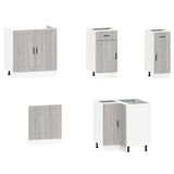 11 Piece Kitchen Cabinet Set Porto Grey Sonoma Engineered Wood 3314967