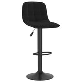 ZNTS Bar Stools 2 pcs Black Velvet 333988