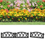 Lawn Edgings 17 pcs Black 10 m PP 318297