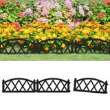 Lawn Edgings 17 pcs Black 10 m PP 318297