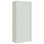 ZNTS File Cabinet Light Grey 90x40x240 cm Steel 3188321