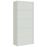 ZNTS File Cabinet Light Grey 90x40x240 cm Steel 3188321