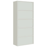 File Cabinet Light Grey 90x40x240 cm Steel 3188321