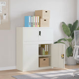 File Cabinet White 90x40x110 cm Steel 3188310