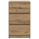 Bedside Cabinets with 3 Drawers 2 pcs Artisan Oak 39x35x65 cm 861354