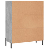 Shelf Cabinet Concrete Grey 69.5x32.5x90 cm Engineered Wood 828376