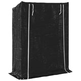 Firewood Rack with Rain Cover 150x60x200 cm Galvanised Steel 4104953