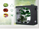 Grow Tent Reflective Mylar Hydroponic with Adjustable Vents and Floor Tray for Indoor Plant Growing, T3398P322095