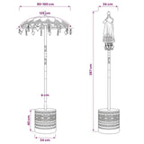 Balinese Parasol with Base 2 pcs Blue 3433031