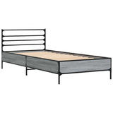 Bed Frame Grey Sonoma 80 x 200 cm Engineered Wood 8009116