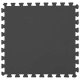 Pool Ground Mat 49 pcs 408 cm Round EVA Foam Black 42042642