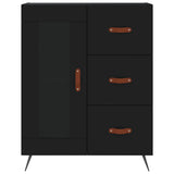 Sideboard Black 69.5x34x90 cm Engineered Wood 828013