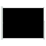 Patio Retractable Side Awning 220x300 cm Black 313423
