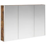 Bathroom Cabinet Set 4 pcs Smoked Oak Engineered Wood 3406347