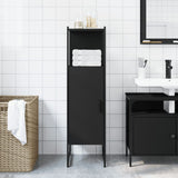 Bathroom Cabinet Black 33x33x120.5 cm Engineered Wood 842466