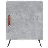 Bedside Cabinets 2 pcs Concrete Grey 40x40x50 cm Engineered Wood 827509